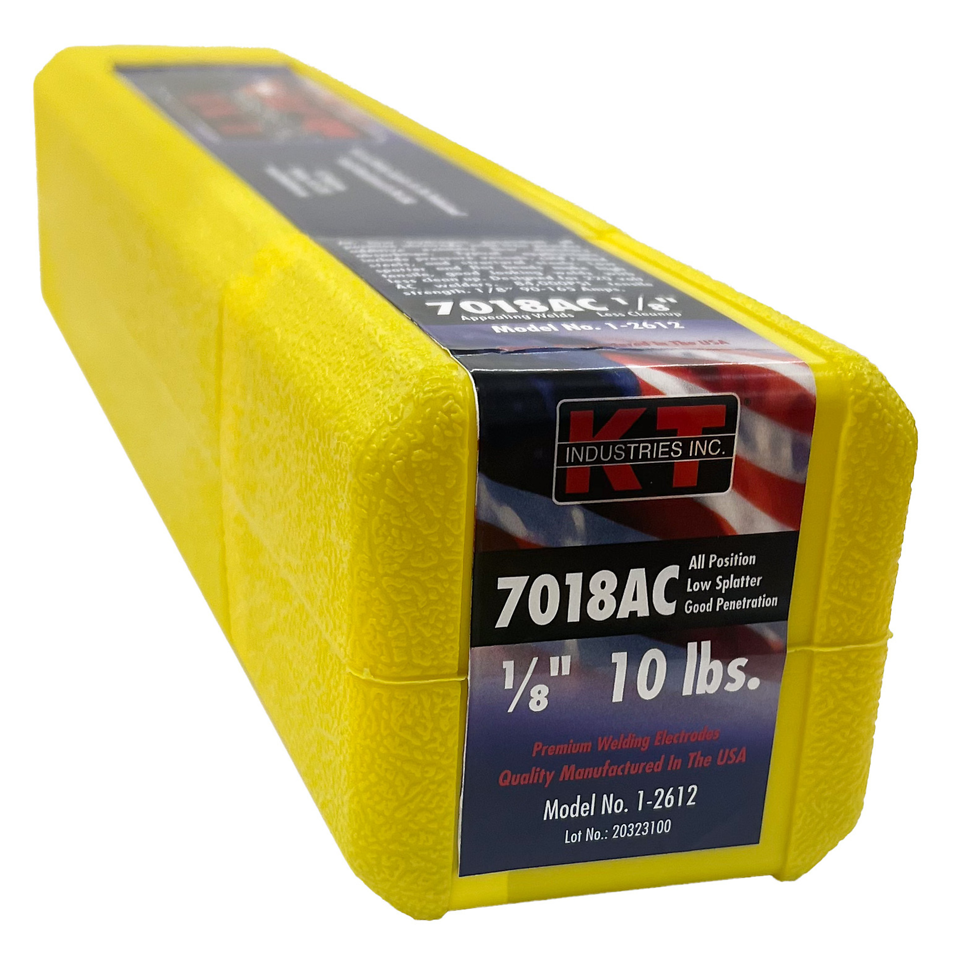 K-T Industries 7018-AC Welding Electrodes — 1/8in., 10 lbs., Low Hydrogen, 84,000 PSI Tensile Strength, Model# 1-2612